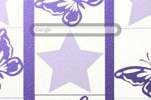 Purple Butterflies and Stars