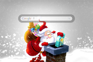 Santa on the roof