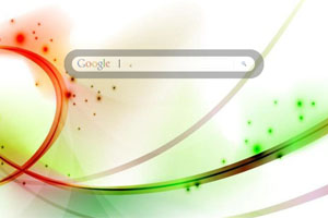 Abstract Green Swirl