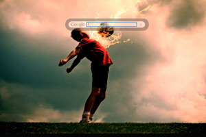 Boy Playing Soccer