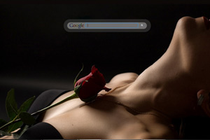 Black Dress With Red Rose