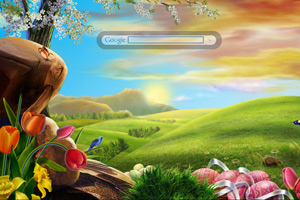 Easter Scene in the Spring